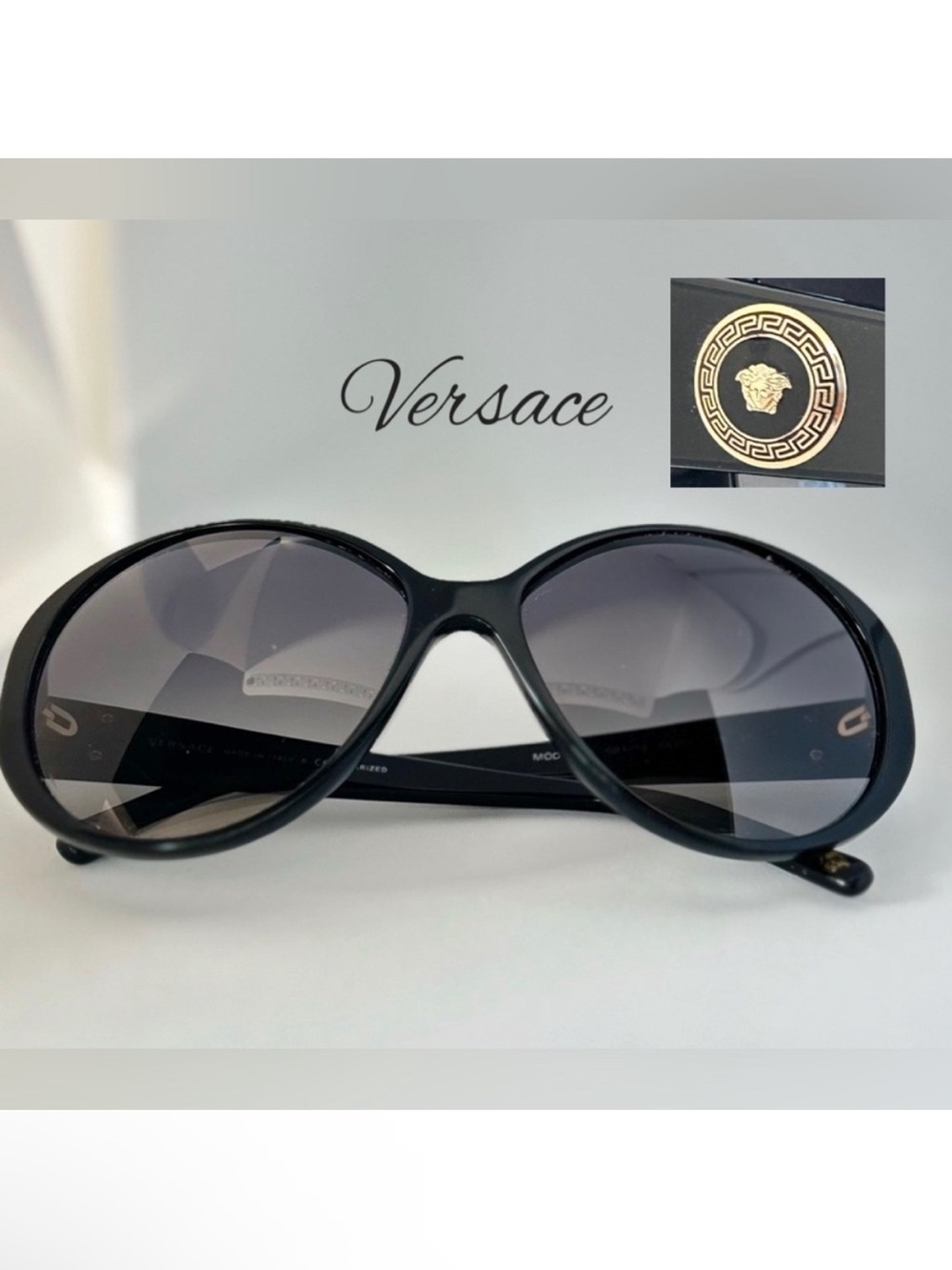Versace Black Frame Sunglasses 4239 GB1/T3